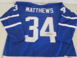 Auston Matthews of the Toronto Maple Leafs signed autographed hockey jersey PAAS COA 016