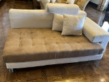 7' Suede Chaise