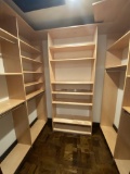 Complete Light Wood Walk In Closet System