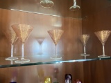 Set of (5) Martini Glasses