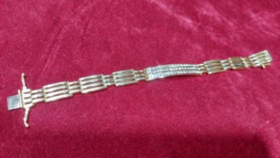 Diamond Men's ID Bracelet