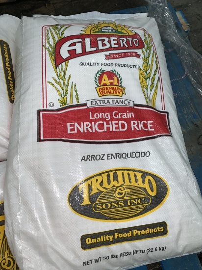 Enriched Rice in 50Lb Bags
