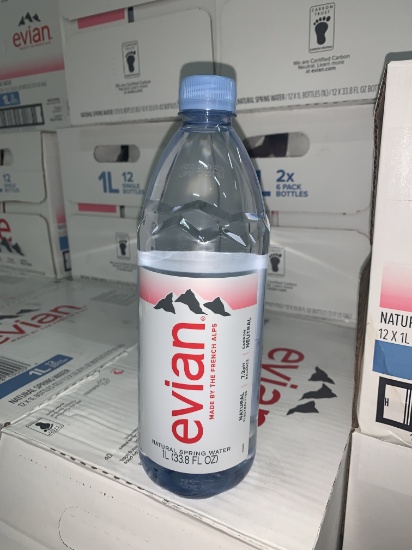 Evian Water 33.8 Oz Bottles