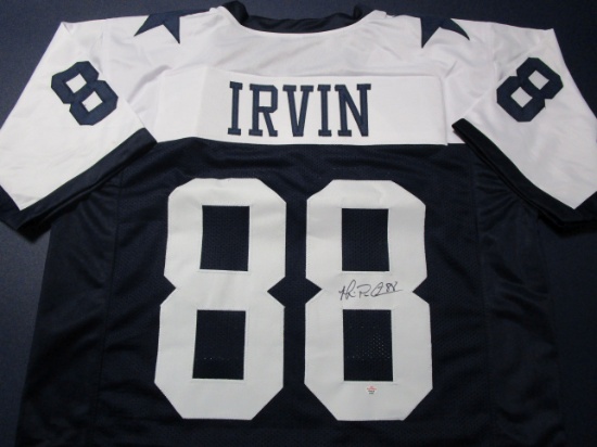 Michael Irvin of the Dallas Cowboys signed autographed football jersey PAAS COA 591