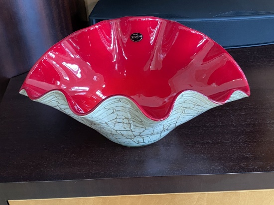 Josefina Blown Glass Bowl, From Poland