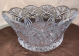 Waterford Style Czech Crystal Fruit Bowl 5