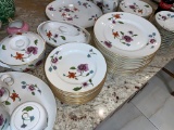Royal Worcester English China Astley Pattern With Serving Dishes. Serving For 12. Consisting of Dinn