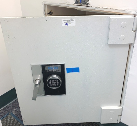 Diebold Cashgard Night Depository Safe. Safe Is Open For Combination Retrieval