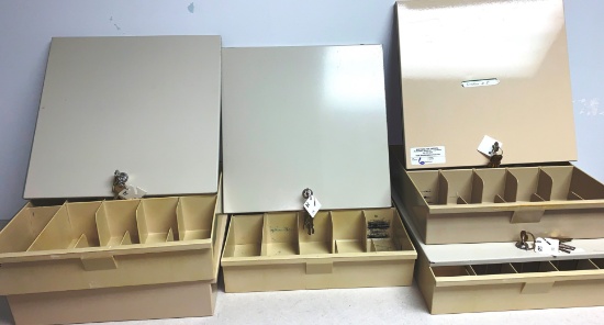 Assorted Cash Boxes With Keys