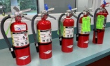 Fully Charged And Inspected Fire Extinguishers