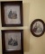 Wood Framed Antique French Drawings