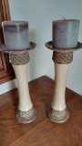 Pair Of Candlesticks With Candles