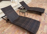 Outdoor Patio Pool Loungers With Adjustable Head Height