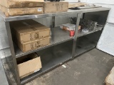 8' Stainless Steel Display Counter With Double Under Shelf