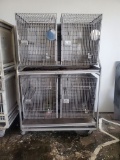Large 4 in 1 Zoo Animal Birds Monkeys Parrots Stainless Steel Cages