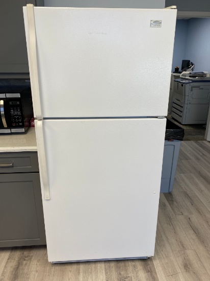 Apartment Size Refrigerator. Freezer Top, Bottom Refrigerated