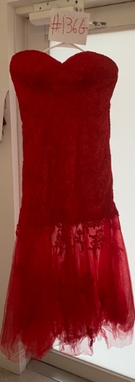 Red Strapless Dress