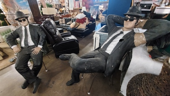 "Blues Brothers" Life Size Characters. (some damage)