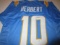 Justin Herbert of the LA Chargers signed autographed football jersey PAAS COA 781