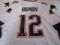 Tom Brady of the New England Patriots signed autographed football jersey ATL COA 401