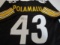 Troy Polamalu of the Pittsburgh Steelers signed autographed football jersey PAAS COA 328