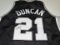 Tim Duncan of the San Antonio Spurs signed autographed basketball jersey PAAS COA 990