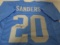 Barry Sanders of the Detroit Lions signed autographed football jersey PAAS COA 396