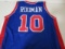 Dennis Rodman of the Detroit Pistons signed autographed basketball jersey PAAS COA 414