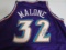 Karl Malone of the Utah Jazz signed autographed basketball jersey PAAS COA 959