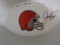 Jim Brown of the Cleveland Browns signed autographed logo football PAAS COA 945