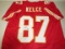 Travis Kelce of the Kansas City Chiefs signed autographed football jersey PAAS COA 594