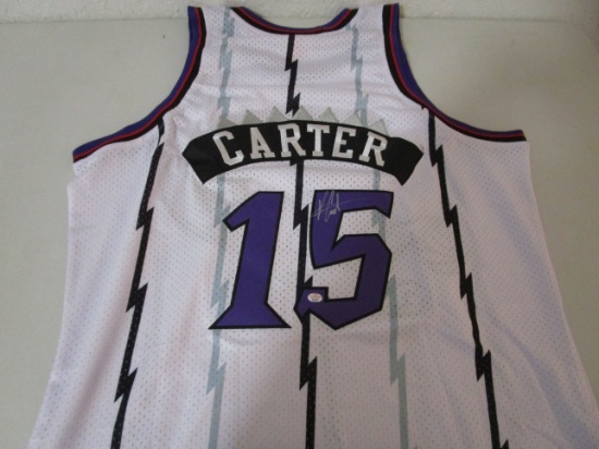 Vince Carter of the Toronto Raptors signed autographed basketball jersey PAAS COA 248