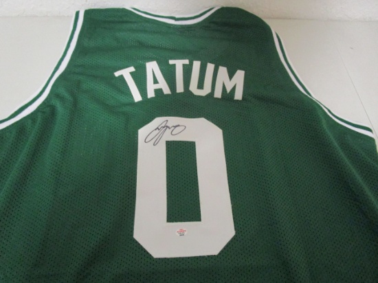 Jayson Tatum of the Boston Celtics signed autographed basketball jersey PAAS COA 436