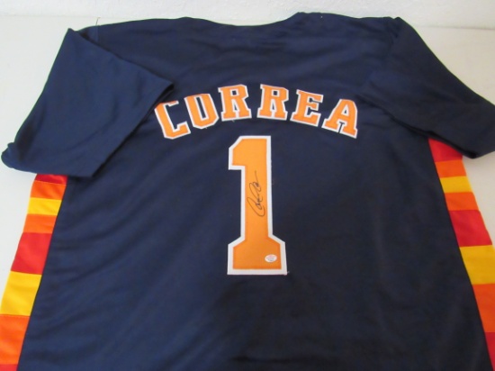 Carlos Correa of the Houston Astros signed autographed baseball jersey PAAS COA 976