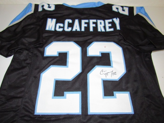 Christian McCaffrey of the Carolina Panthers signed autographed football jersey PAAS COA 198