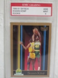 Shawn Kemp Seattle Super Sonics 1990-91 Skybox ROOKIE #268 EMC graded Mint 9