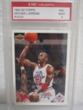 Michael Jordan Chicago Bulls 1991-92 Upper Deck #48 EMC graded Mint 9