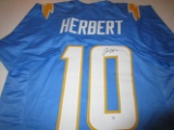 Justin Herbert of the LA Chargers signed autographed football jersey PAAS COA 781