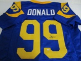 Aaron Donald of the LA Rams signed autographed football jersey PAAS COA 039