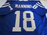 Peyton Manning of the Indianapolis Colts signed autographed football jersey PAAS COA 527