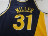 Reggie Miller of the Indiana Pacers signed autographed basketball jersey PAAS COA 739