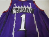 Tracy McGrady of the Toronto Raptors signed autographed basketball jersey PAAS COA 093