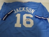 Bo Jackson of the Kansas City Royals signed autographed baseball jersey PAAS COA 304