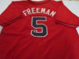 Freddie Freeman of the Atlanta Braves signed autographed baseball jersey PAAS COA 360