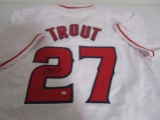 Mike Trout of the LA Angels signed autographed baseball jersey PAAS COA 249