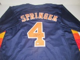 George Springer of the Houston Astros signed autographed baseball jersey PAAS COA 714