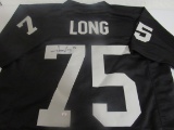 Howie Long of the Oakland Raiders signed autographed football jersey PAAS COA 311