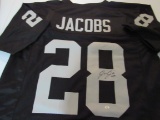 Josh Jacobs of the Las Vegas Raiders signed autographed football jersey PAAS COA 667