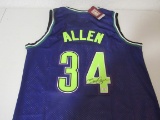 Ray Allen of the Milwaukee Bucks signed autographed basketball jersey PAAS COA 368