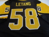 Kris Letang of the Pittsburgh Penguins signed autographed hockey jersey PAAS COA 927